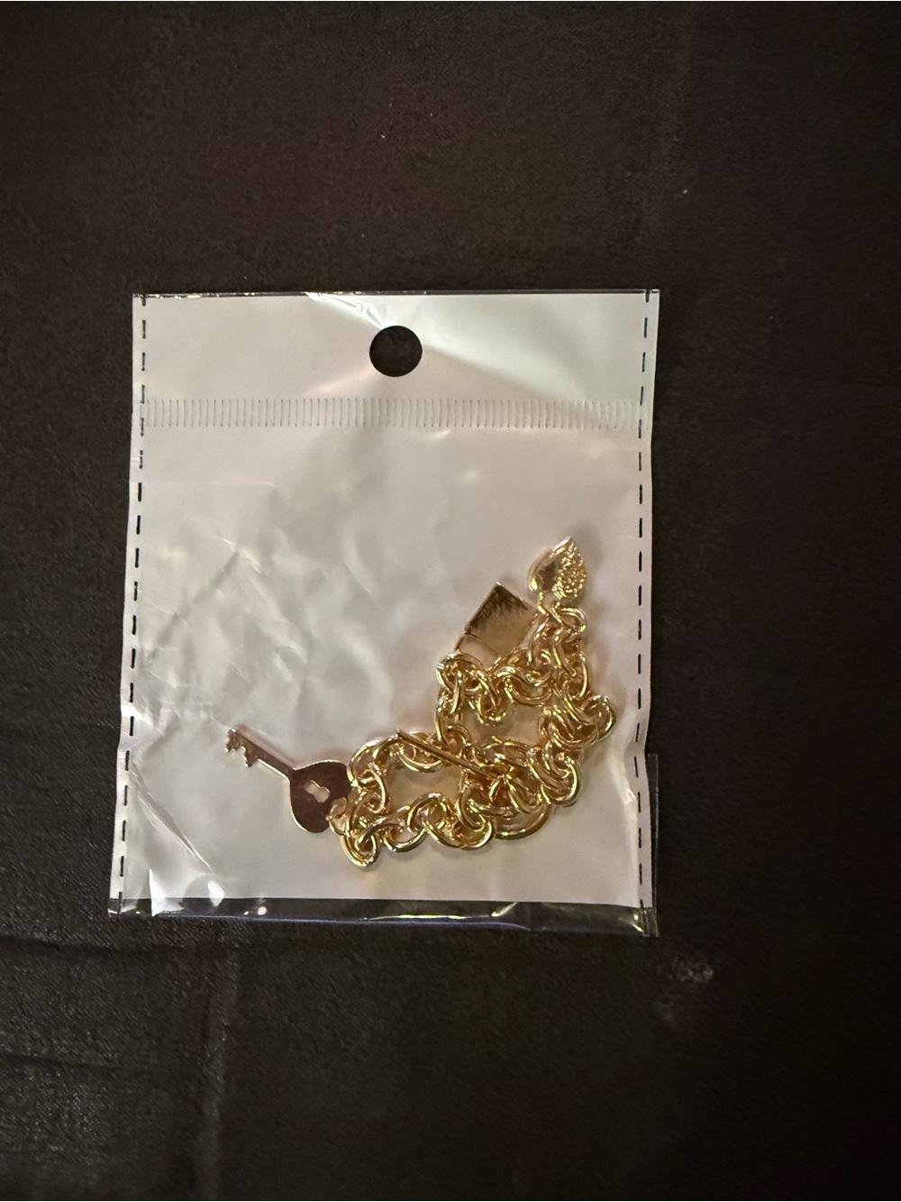 Gold Chain Key Charm Bracelet - Women Accessories